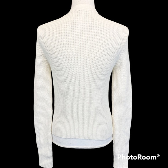 Equipment Cable Knit Sweater Womens Small Pullover Thick Knit Solid Classic - Picture 3 of 4